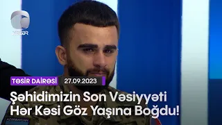 Şəhidimizin Son Vəsiyyəti Hər Kəsi Göz Yaşına Boğdu!