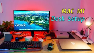 Mac Mini M1 Budget Youtube Desk Setup 2020 in Telugu