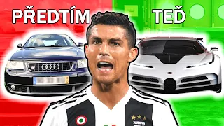 TOP 10 AUTOMOBILŮ ZNÁMÝCH FOTBALISTŮ - Předtím a Teď 2021