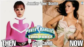 Power Rangers time force cast then and now