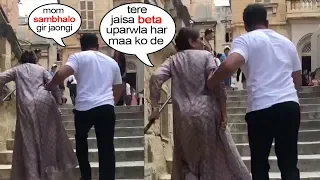 Salman Khan Again Shows LOVE & RESPECT For Mother Salma Khan, STOPS Bharat Movie Shoot To Help Climb