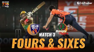 Match 3 - Delhi Bulls vs Bangla Tigers, Fours & Sixes, Abu Dhabi T10 League 2021