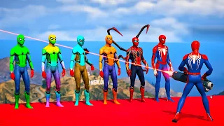 GTA 5 Epic Ragdolls | Spiderman and Super Heroes Jumps/fails Episode  9 (Euphoria Physics)