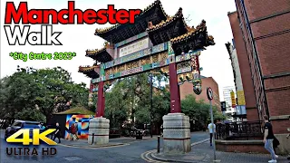 Manchester Walk 2023 | Market street | Piccadilly Gardens | Chinatown | 4k |