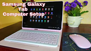 Unboxing Leather Casing with Bluetooth keyboard and mouse | Samsung Tab S7 FE Computer Mode