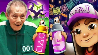 Subway Surfers 2021 vs SQUID GAME 001 the Old Man Oh Il-nam Subway Run Gameplay HD