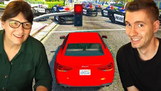 MINHA MÃE jogando GTA 5 PELA PRIMEIRA VEZ!