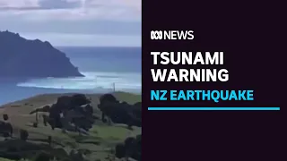 Three earthquakes near New Zealand trigger tsunami warnings across the Pacific | ABC News