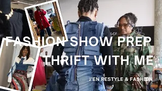 Fashion Show Prep | Thrift with me | Fashion Panel| Styling a client | Make Up Routine | Reels BTS