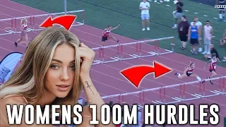 CHARLY JORDAN CRUSHES DAISY KEECH in Women's 100m Hurdles