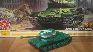 Покраска модели ис 2 в масштабе 1/72