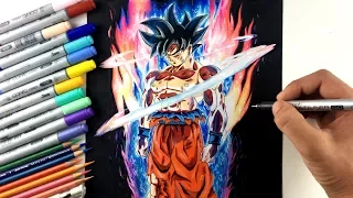 Drawing Goku NEW FORM Ultra Instinct | Limit Breaker