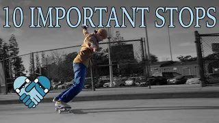 HOW TO STOP ON A SKATEBOARD, All Ability Levels, Run Outs, Power slides, Bails, Pro Tips, Safety 🛹