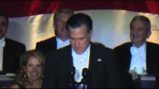 Romney Jokes About Himself, Obama at Dinner