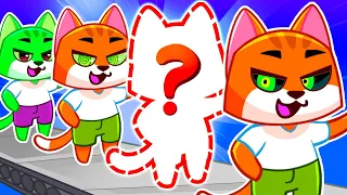 OH NO! Where Is Daddy? 😨😭 Don't Copy Me 😡 Copycat VS Real Cat Kids Cartoons by Purr-Purr Tails