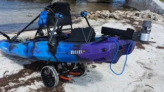 The EASY KAYAK MOTOR Bixpy K1 and Pac Motor on Vibe Makana Big Pine Keyz Florida Keys