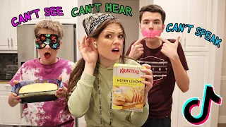 Can't See, Can't Hear, Can't Speak TikTok Baking Challenge!