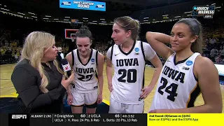 Caitlin Clark, Gabby Marshall, Kate Martin Post Game Interview | NCAA Tournament, Iowa Hawkeyes