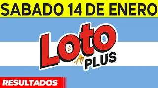 Resultados del sorteo Loto plus del Sábado 14 de Enero del 2023