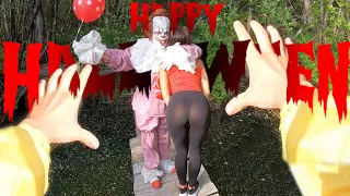 IT HAPPY HALLOWEEN PENNYWISE FIRST PERSON (pov)