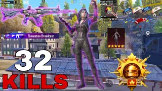 NEW SOLO 32 KILLS GAMEPLAY😈SHADOW FORCE 3.0 UPDATE IN BGMI🔥WORLD RECORD GAMEPLAY-BGMI NEW UPDATE