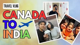 I MET MY FAMILY AFTER 2.5 YEARS - Canada to India Vlog - Air France via Paris.