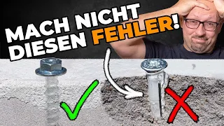 Auf keinen Fall Dübel nutzen! Es geht einfacher und sicherer.