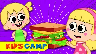 Kidscamp | What's in your Sandwich with Elly & Eva | Nursery Rhymes & Kids Songs