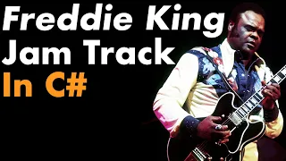 Freddie King Style Blues Jam Track In C# | The Stumble | Blues Soloing