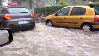 Terrible disasters hit France! Severe flood after a hail storm in Lyon