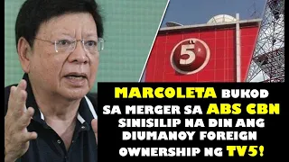 MARCOLETA BUKOD SA MERGER SINILIP NA RIN ANG OWNERSHIP NG TV 5! MADRE ATBP KINASUHAN SA PAGPOPONDO!