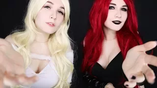 АСМР Ангел+Демон Ролевая игра 👼😈 ASMR 💋 TWIN Angel+Demon RolePlay [Subtitles]