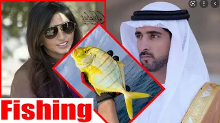 Sheikh Hamdan goes on a fishing trip with wife sheikha bint saeed ..#Fazza,#faz3,