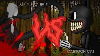 slender man vs cartoon cat // слендер мен vs мультяшный кот // TASDER Dims //