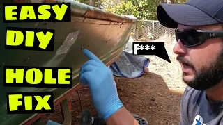 Easy DIY Methods to fix holes in a Jon Boat