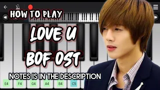 Love U - Howl (Boys Over Flowers) Easy Piano Tutorial • Perfect Piano • Mobile App