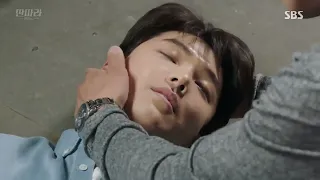 Ha Neul collapse onto the floor (Entertainer E11) Kdrama hurt scene/sick male lead/pass out