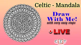 How to draw a Celtic Mandala with easy steps - Draw Along - MandalaNPA 057