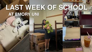 finals week at emory uni | move out, exams, and saying goodbye