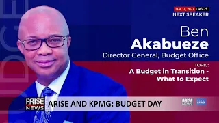 ARISE AND KPMG: BUDGET DAY