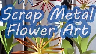 Scrap Metal Flower Yard Art