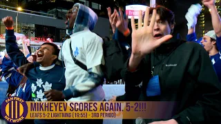 Mikheyev ELECTRIFIES Maple Leaf Square | TORONTO WINS GAME 3 | Leafs Fans React |
