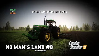 Creating New Fields Baling Hay Spreading Lime No Man's Land #8 Start From Scratch FS19 Timelapse