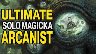 OVERPOWERED! Solo Magicka Arcanist - GOD TIER! No Trial Gear OR Mythics!