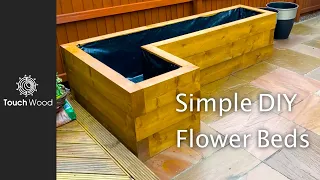 DIY RAILWAY SLEEPER FLOWER BED - How to build a Flower Bed with railway sleepers