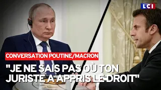 L'échange musclé entre Vladimir Poutine et Emmanuel Macron dévoilé