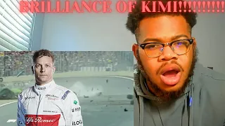 BRILLIANT!!!! NBA FAN REACTS TO TOP 10 MOMENTS OF KIMI RAIKKONEN OF BRILLIANCE (REACTION)!!