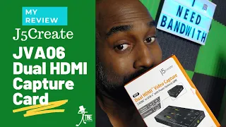 J5 Create Has A Dual HDMI Video Capture Device Where You Stream 2 Devices W/1 Capture Card [JVA06]