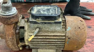 Restoration Old Rusty Electric Water Pump // Fully Restore The Burnt Water Pump