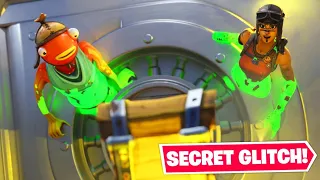getting inside a *CLOSED* Vault Glitch in Fortnite.. (overpowered)
